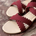 Emilia Gladiator Red Sandals