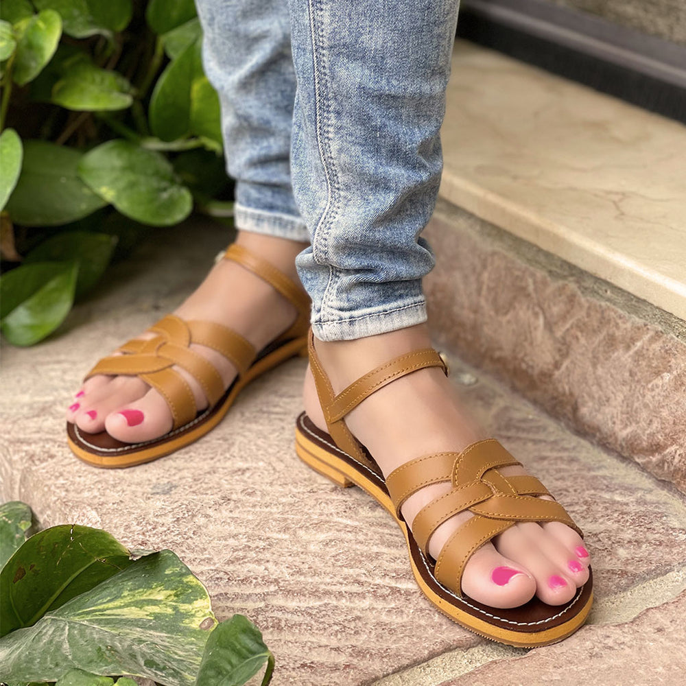 
            
                Load image into Gallery viewer, Amber Brown Sandals
            
        