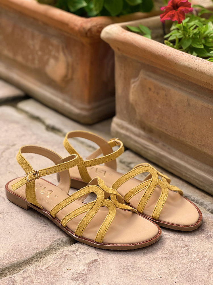 
            
                Load image into Gallery viewer, Cherry Pop Yellow Sandals
            
        
